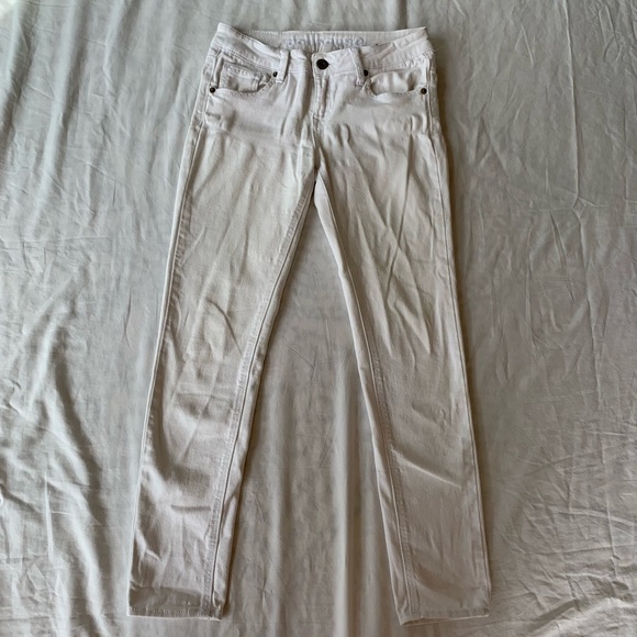 Dollhouse White Straight Leg Skinny Jeans - Picture 2 of 5